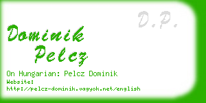 dominik pelcz business card